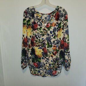 PLEIONE Multi-colored Floral Shirt